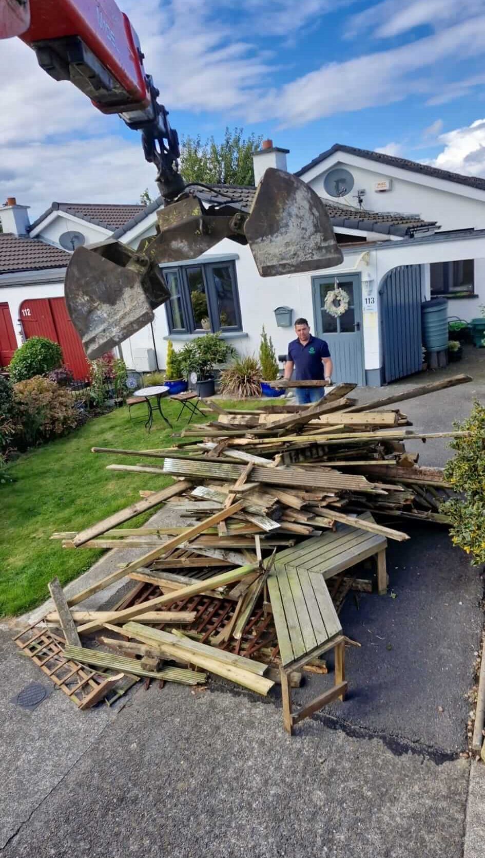 timber at a house