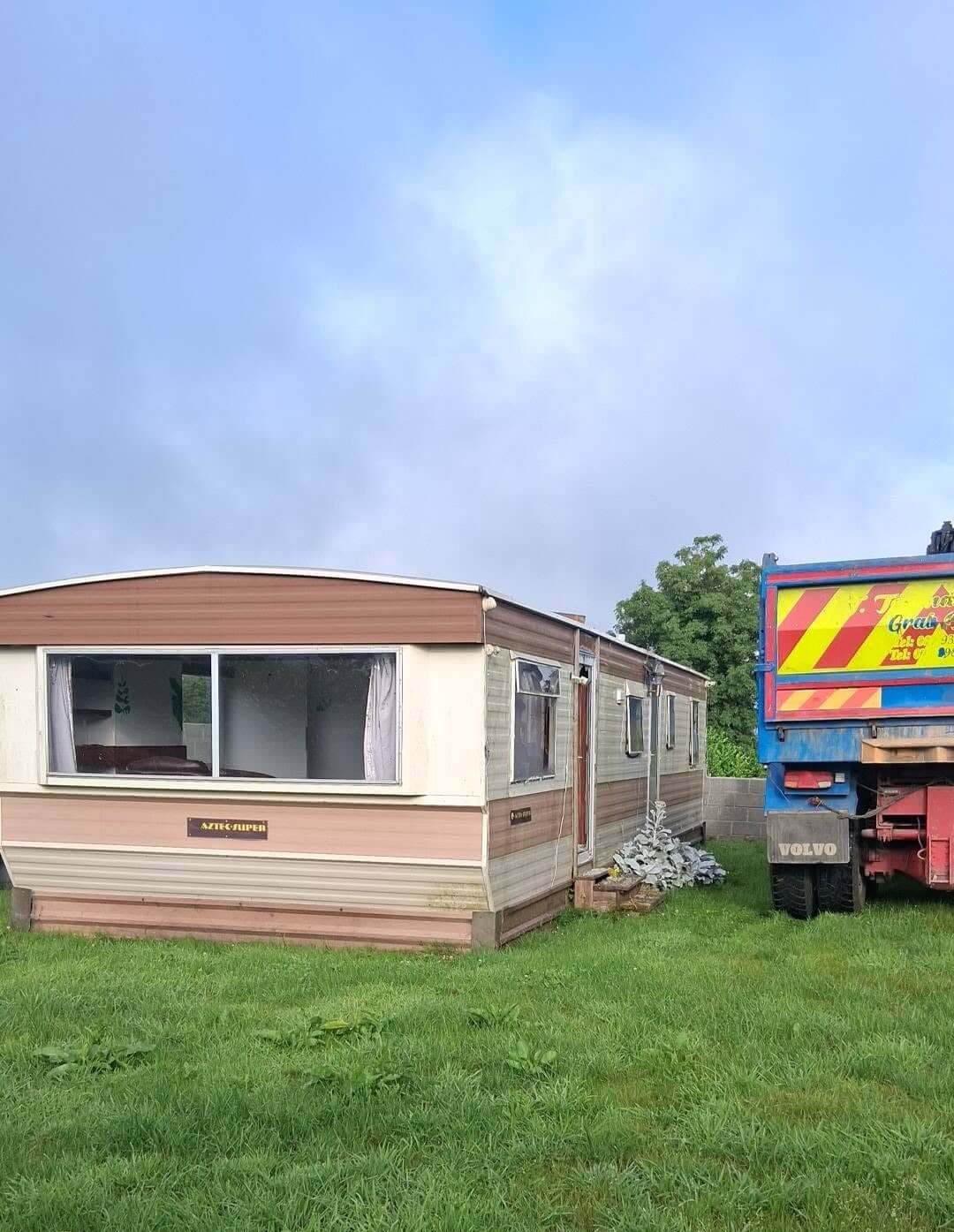 demolishing a mobile home